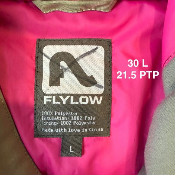 Flylow Ski Jacket Women's Large Full Zip Insulated Puffer - Picture 7 of 9